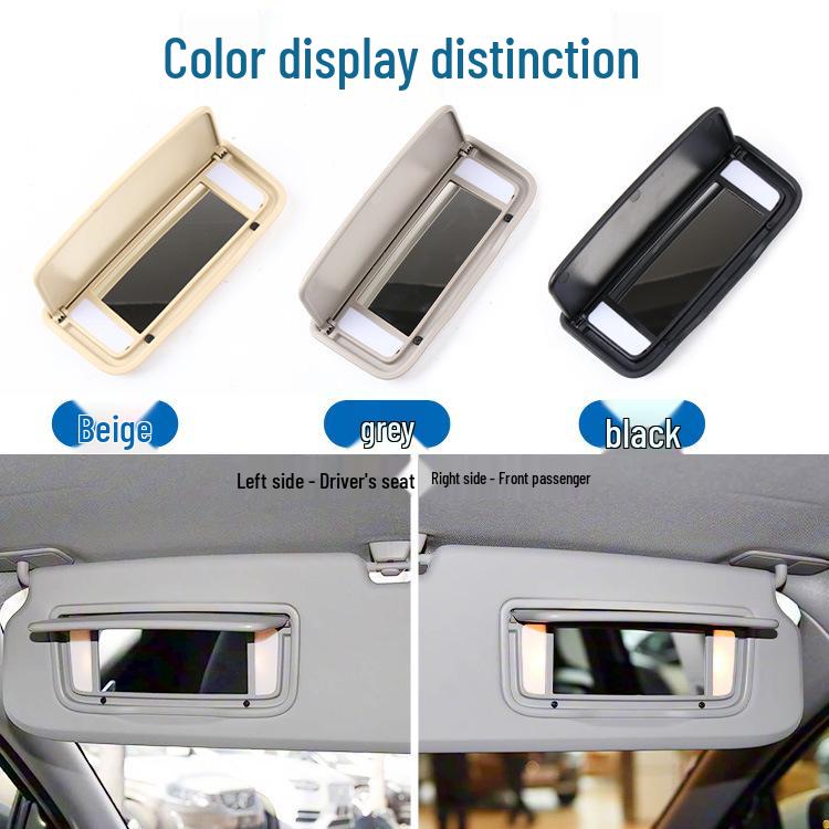 Compatible Sun Visor Vanity Mirror Cover for Volvo XC60, XC90, and S80