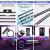 LED Car Foot Light Ambient Lamp Remote/Music/Voice Control Interior Floor Foot Decoration Light Cigarette LED Atmosphere RGB