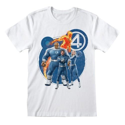 Fantastic Four Unisex Adult Group Shot T-Shirt