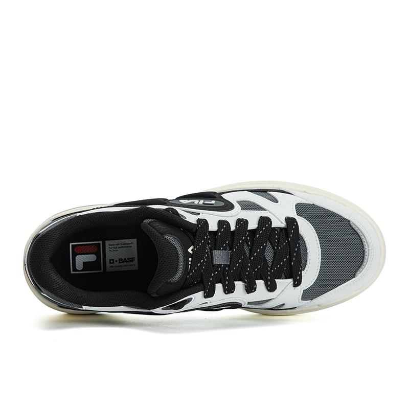 FILA MILANO Abrasion Resistant Lightweight Breathable Low top Skateboard Shoes Men's Fusion Gray/Black F12M623210FTA