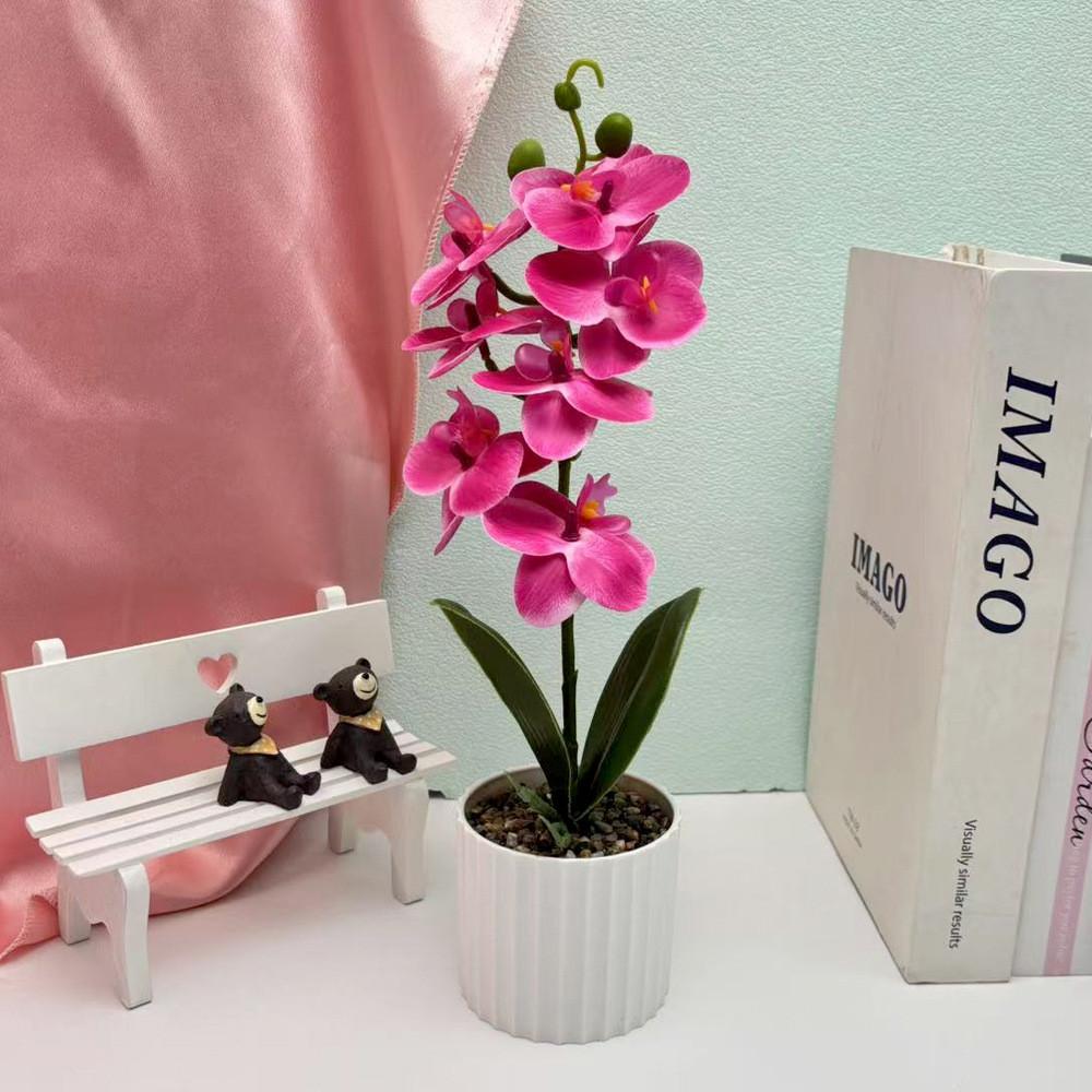 Faux Butterfly Orchid Floral Arrangement For Party Decorations And Home Styling