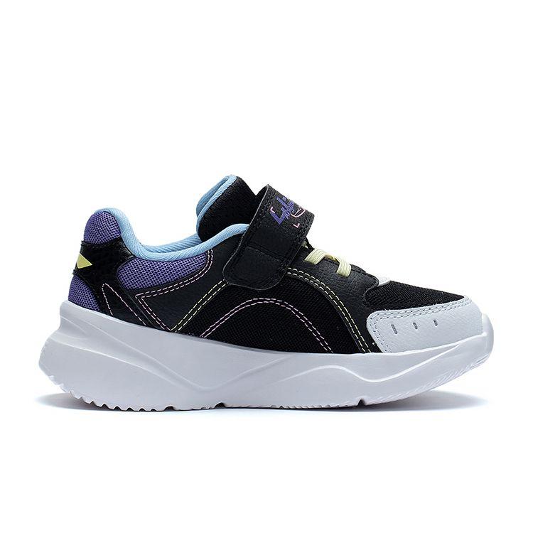 Li Ning Kids Sports Lifestyle Series Shock Absorption Rebound Casual Shoes Kids Casual Shoes Black White YKNT020-6