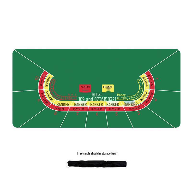Коврик для покерного стола Texas Hold'em Silent Non-slip - утолщенная ткань для карточек для семейных вечеринок, в стиле TikTok, очень большой
