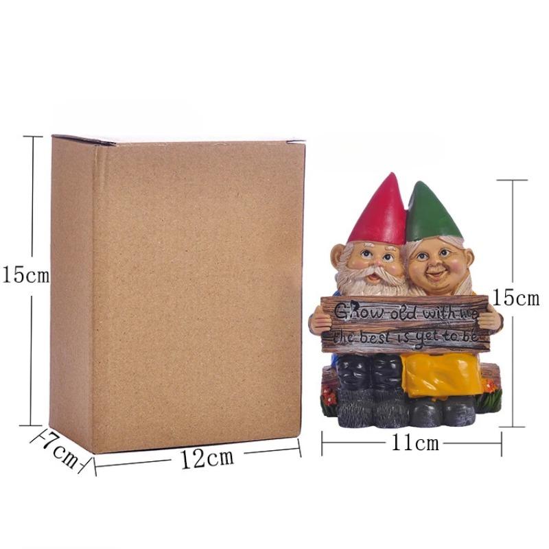 Dwarf Couples Love Their Best Friends, Collect Statues Suitable for Indoor and Outdoor Gardens and Home Decoration