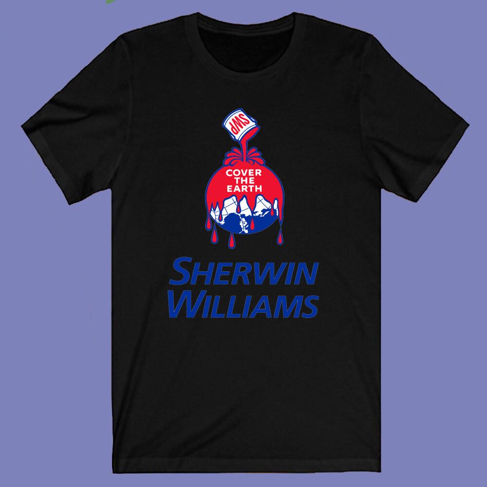 Мужская черная футболка Sherwin Williams S-4XL Унисекс футболка