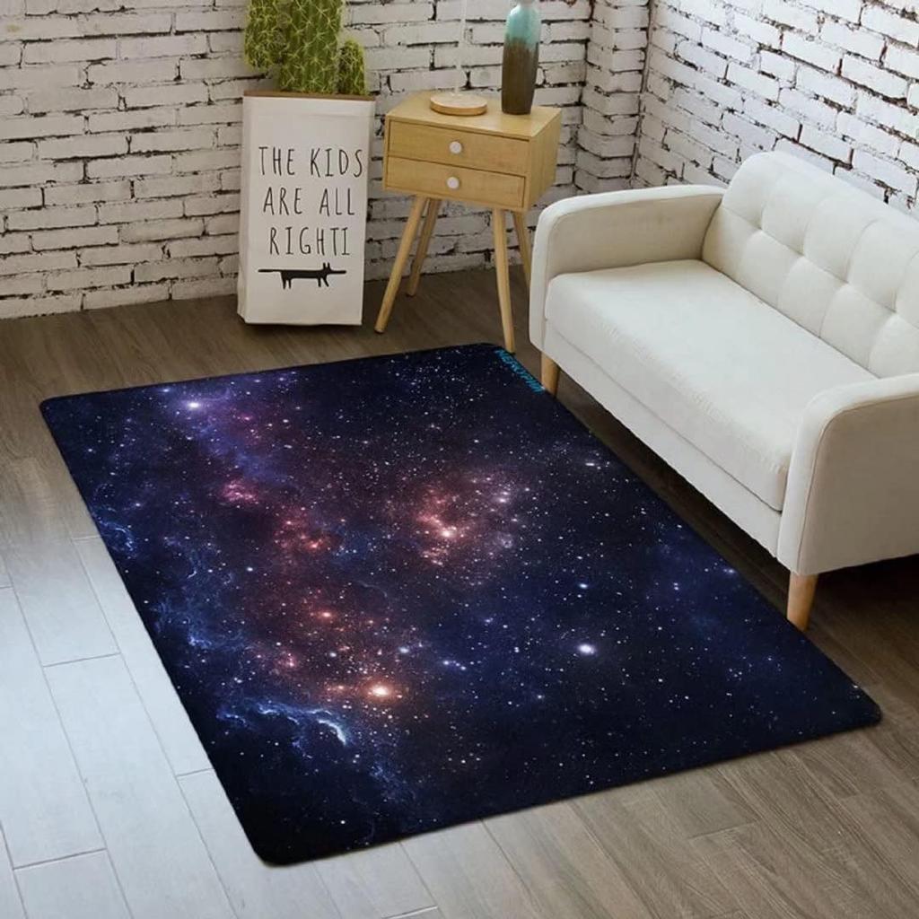 3D Галактика Ковер Космос Кухонный Коврик для Детской Комнаты Мальчика Нескользящий Ковер для Ползания в Детской Игровые Коврики для Столовой