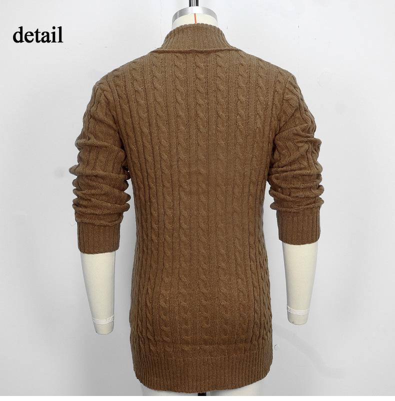 Мужской длинный вязаный кардиган с воротником-шалью, облегающий кардиган с длинным рукавом, повседневные кардиганы на пуговицах, осенне-зимние вязаные свитера, куртка для мужчин