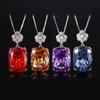 Jewelry Copper Bottom Gold-Plated Simulation Bird'S Nest Cut Color Treasure Color Temperament Pendant 15 * 20