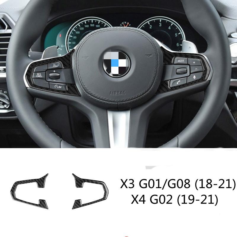 Наклейка из углеродного волокна для BMW X3 X4 18-21 g01 g02 g08, внутренняя рамка автомобиля, отделка приборной панели, декоративные наклейки