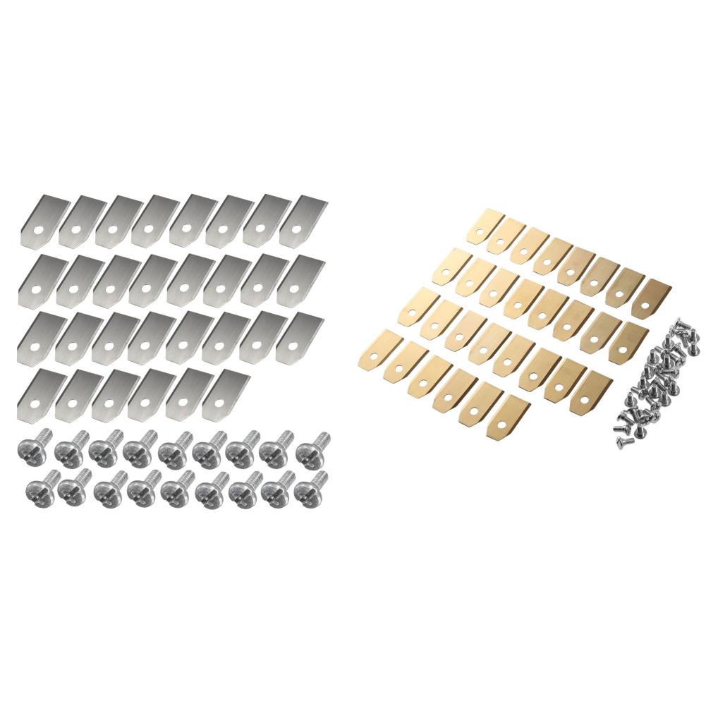 18-60 шт. Набор режущих лезвий для газонокосилки Лезвие триммера из нержавеющей стали Совместимо со сменными лезвиями для косилок Gardena/Yardforce