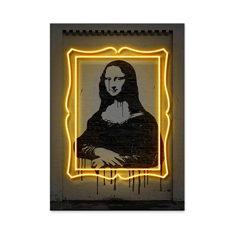 Неоновый эффект мотоциклетного шлема музыкальная кинозвезда холст картина постер и принты настенное искусство картина для бара украшение дома