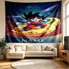 Custom Name Personalized Dragon Ball Print Tapestry, Wall Art Decor, Bedroom, Dorm, Apartment, LivingRoom, Party Backdrop, Gift for Birthday