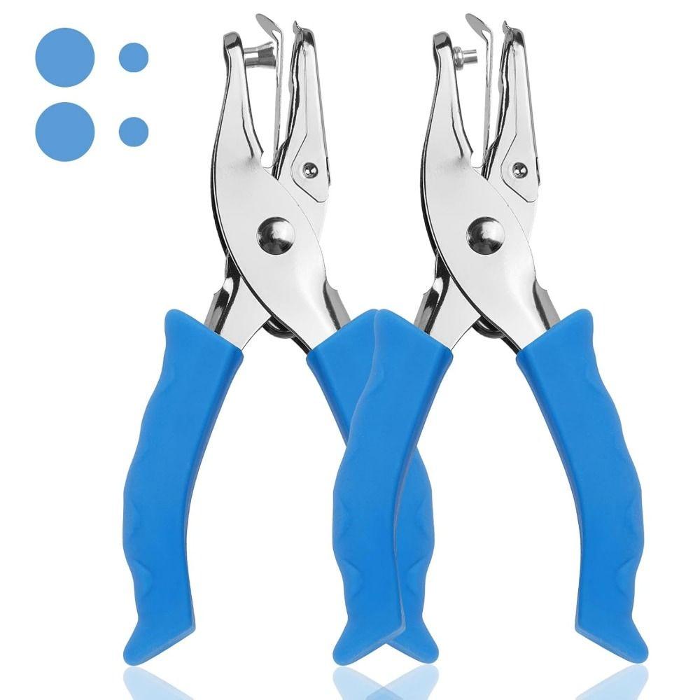 2Pcs Creative Single Hole Punching Machine 3/6mm Punch Plier Handheld Hole Punch Craft Scrapbook