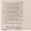 Christmas Birthday Greeting Transparent Silicone Clear Stamps DIY Scrapbooking Album Paper Card Best Wishes Word Letter