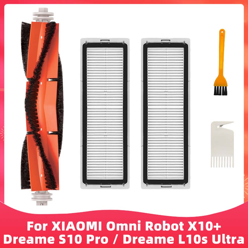 Подходит для ( Xiaomi Mijia Omni Robot X10+ / Dreame S10 Pro / Dreame L10s Ultra SE ) Щетка Фильтр Швабра Пылесборник Аксессуар