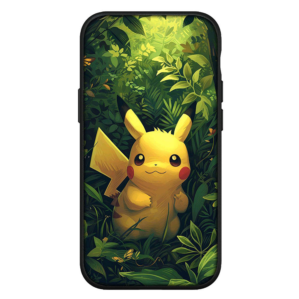 Cover for iPhone 15 14 Xiaomi Redmi Note 13 12 11 Pro Max X 8 7 9 XR Samsung Galaxy S24 S23 OPPO A15 Huawei Anime Pokemon GO Pikachu Cute Phone Case