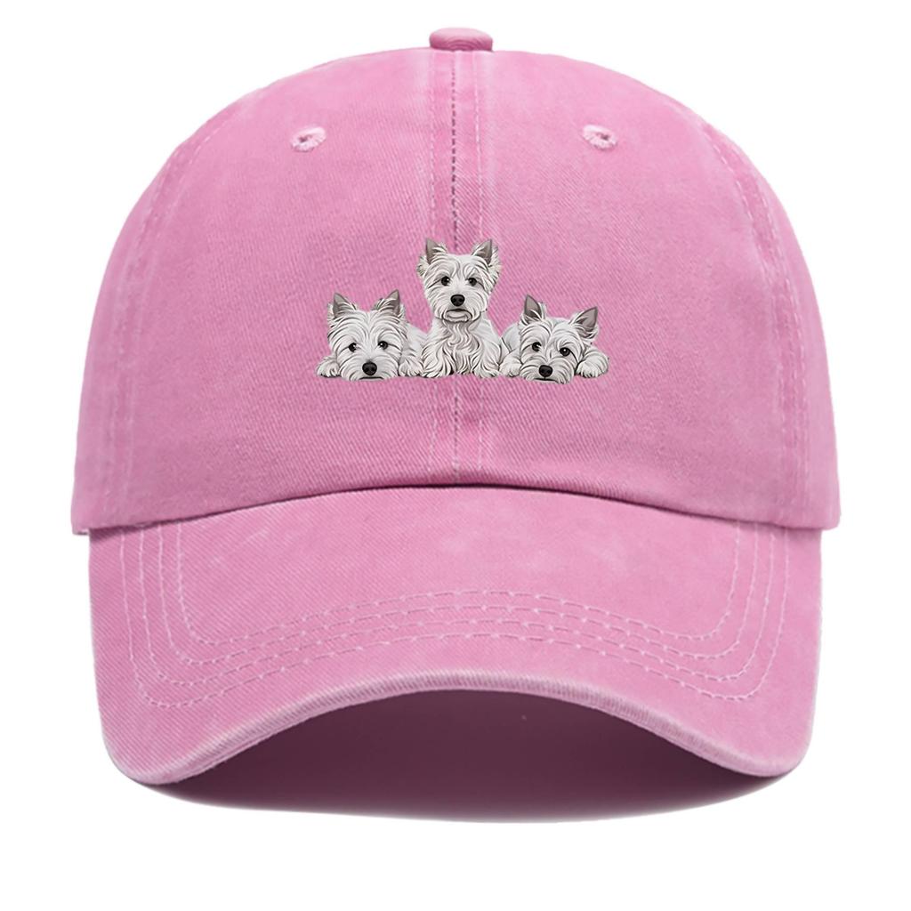pc Cute West Highland White Terrier Puppy Print Baseball Cap Trucker Hat Comfortable and Breathable Fashionable and Stylish Car