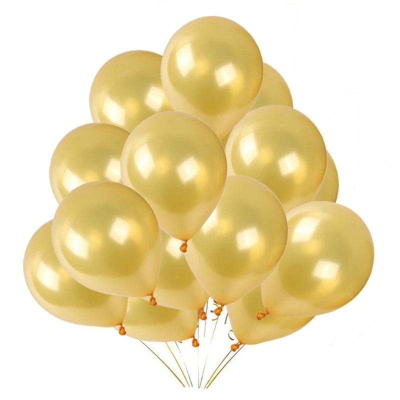 20 Pcs Gold Black Pink Latex Balloons Birthday Party Decor Adult Wedding Decoration Helium Globos Baby Shower Balloon