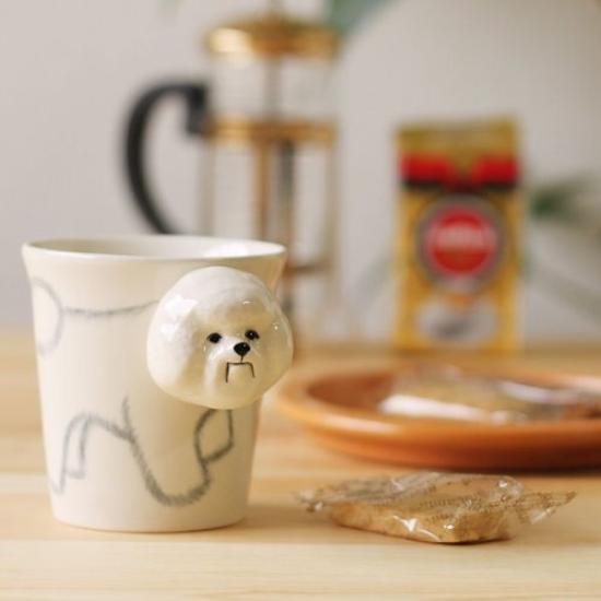 Животное Бишон W90 x D90 x H93мм Кружка, Фриз, 285мл, 213403, Размер Прибл.