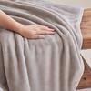 Solid Color Flannel Throw Blanket, Lightweight Plush Blanket for Bed, Sofa, Couch, Soft Fuzzy Nap Sleeping Blanket for All Seasons