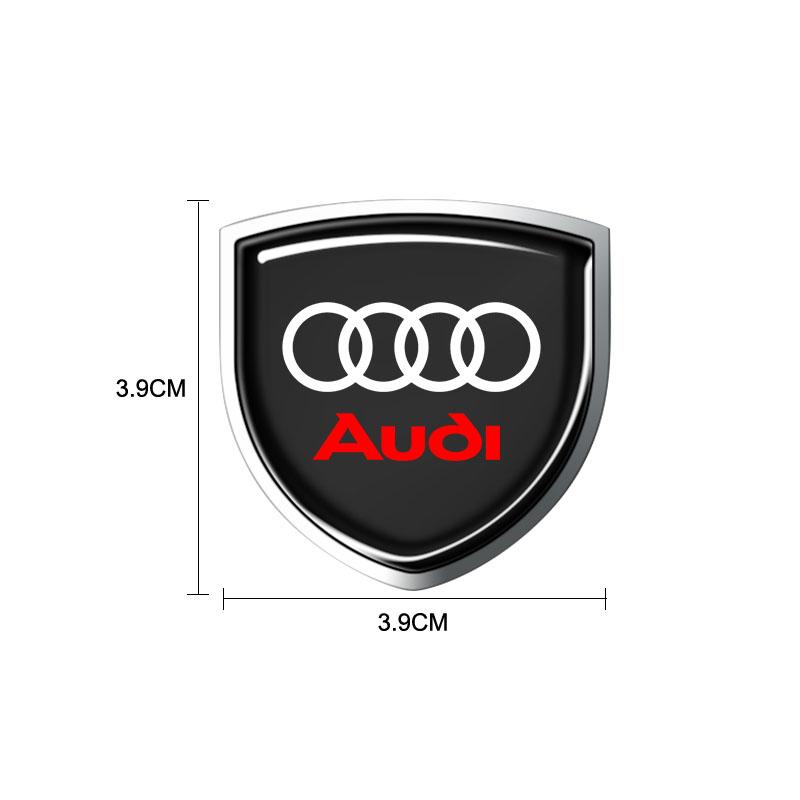 Metal Emblem Auto Decor Decals Reflective Car Window Wiper Stickers For Audi A4L A6L A3 A4 TT A7 S3 S4 S5 S6 S8 RS3 RS4 RS5 RS6