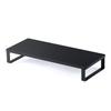 SANWA DIRECT Monitor 60cm Wide X 25cm Deep X 10kg Weight Stand/Computer Stand, 9.5cm High, Wooden, Capacity, Black, 100-MR194BK
