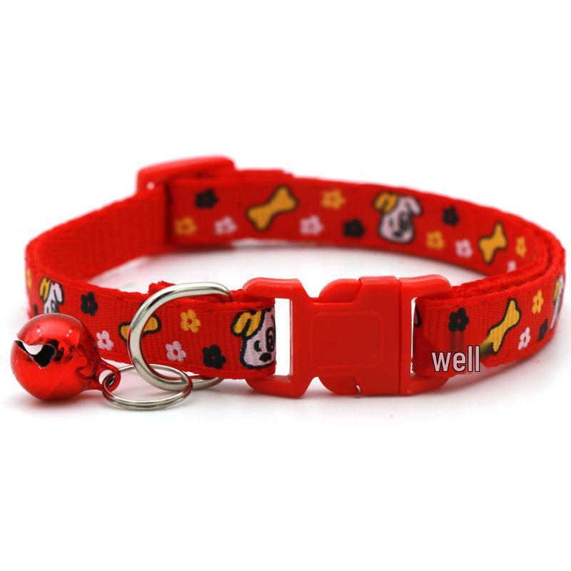 Коллекция костей и цветов Ошейник для собак с колокольчиком для питомцев