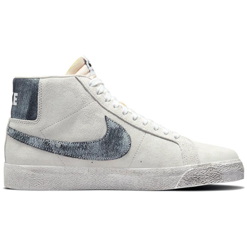 Nike Zoom Blazer Mid Premium Sb 'Faded Pack Grey Fog Black' Skateboard Shoes DA1839-002