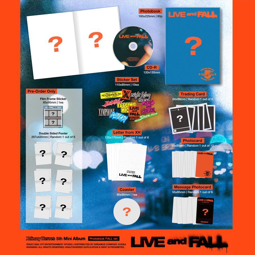 Xdinary Heroes 5th Mini Album LIVE and FALL Photobook Ver.