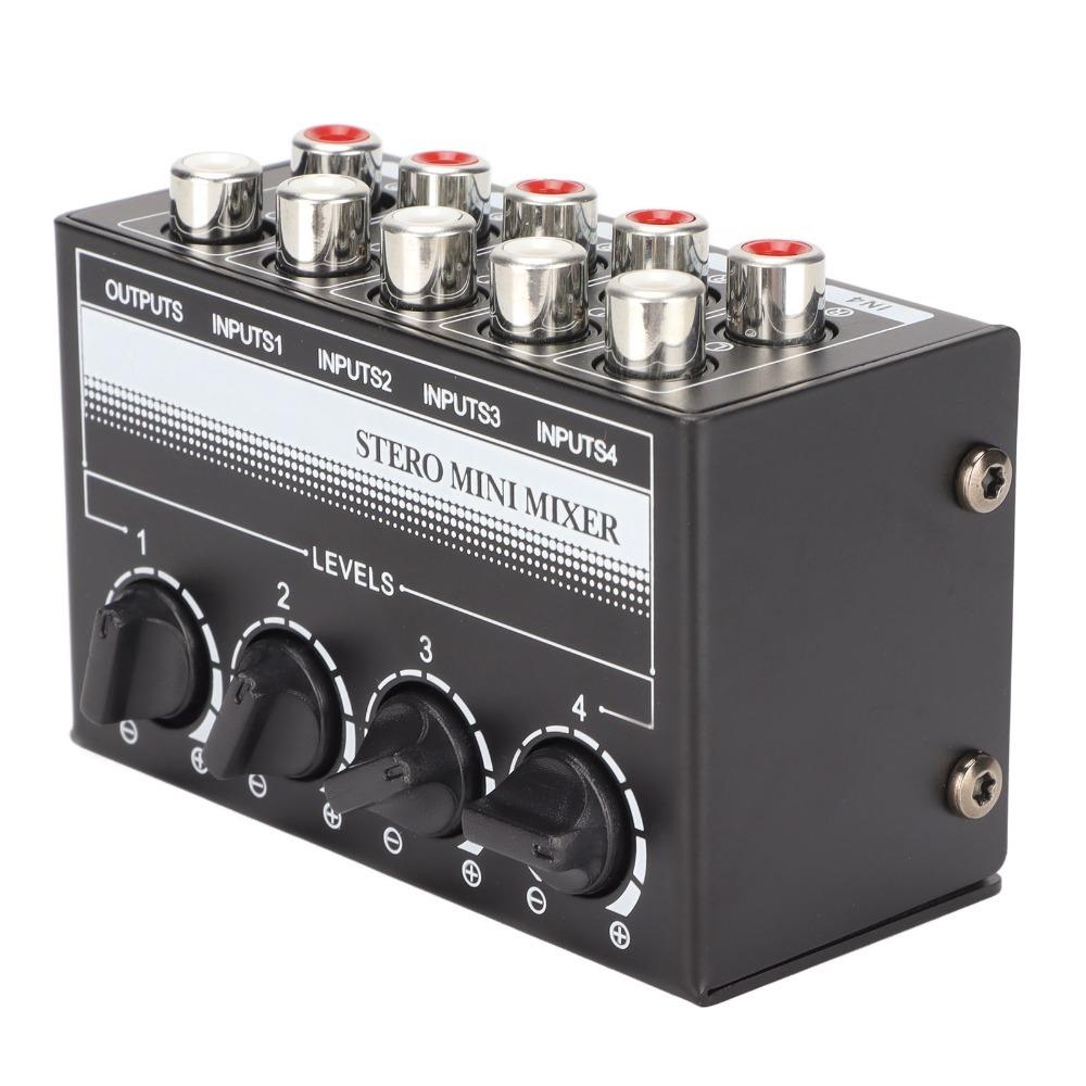 Support 4 in 1 Out CX400 4 Channel Passive Mixer Separate Volume Knobs Stereo Splitte  Stage