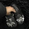 DIY Accessories for Cave Shoes, Punk Style, Butterfly Stars, Cross Shaped Shoe Flowers, Detachable Shoe Buckles, Shoe Decoration Accessories
