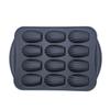 Madeleine et quatre quart backhaus - moule à 12 madeleines en silicone antiadhérente de qualité pro - noir