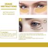 - 2pack 24k Gold Under Eye Patches - 120pcs Eye Mask Pure Gold Anti-aging Collagen Hyaluronic Acid Under Eye Mask For Removing Dark Circles, Pu