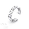 TEMU Men's Adjustable Hip-Hop Statement Ring - Versatile & Stylish