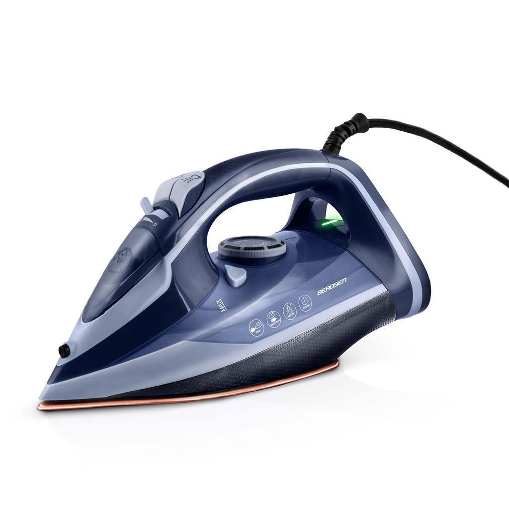 Berdsen Steam Iron, Ceramic Soleplate, Vertical Steaming