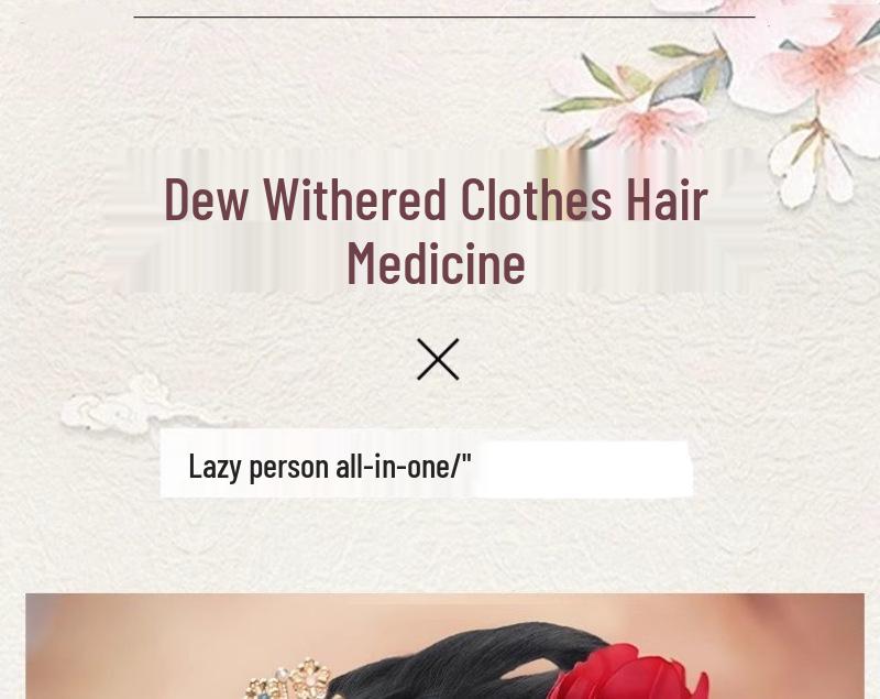 Hanfu Lazy Bun Wig - Ju Jingyi Inspired Tang Dynasty Hair Accessory