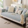 Sofa Cushion Universal In All Seasons New One-Piece Straight Row Fixed Non-Slip Seat Cushion Leather Sofa Cover Towel