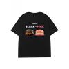 Summer Fashion Heavyweight Retro Men's Burger 100% Cotton Printed Round Neck High Quality Casual Fitness Street T-shirt
