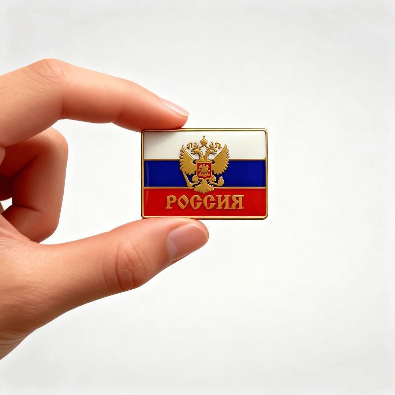 Эмалированные цветные броши с флагом России для мужчин и женщин, булавки для пальто, костюма, значки для шляпы, рюкзака, сумки