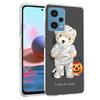Крутой чехол для телефона с мишкой Тедди, модный, для селфи, для Redmi Note 13 12 14 15 Pro Plus 13R 11 11T 11E 11S 10 Pro 10S 9 9S, прозрачный чехол для телефона