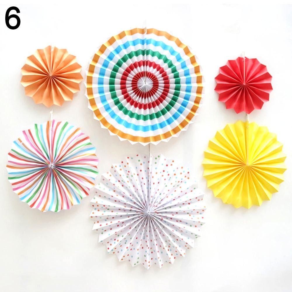 Party Decor Birthday Decor Supplies Tissue Paper Flower Paper Crafts Wedding Fans Paper Fan Flowers