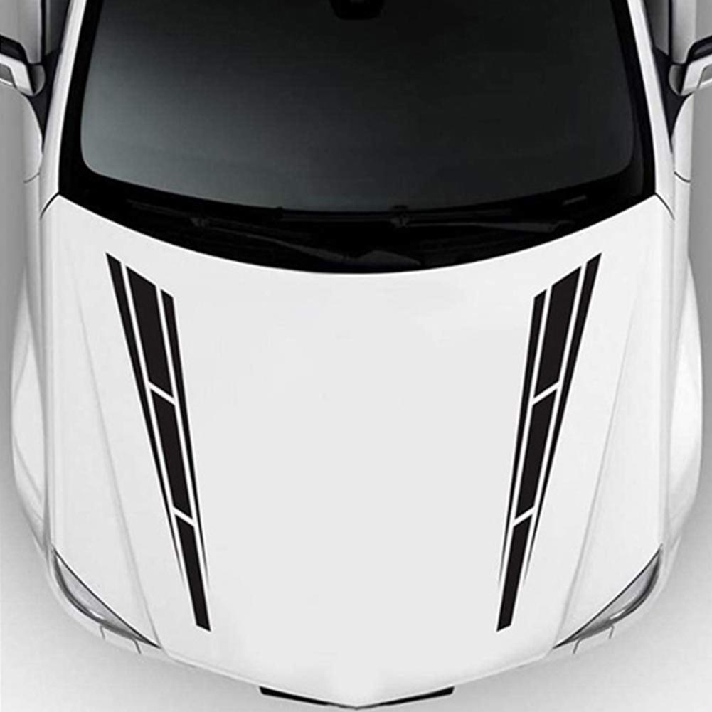 Персонализированные наклейки на капот автомобиля, полосатые наклейки, покрывающая пленка, наклейка на модифицированный кузов автомобиля, аксессуары для украшения автомобиля