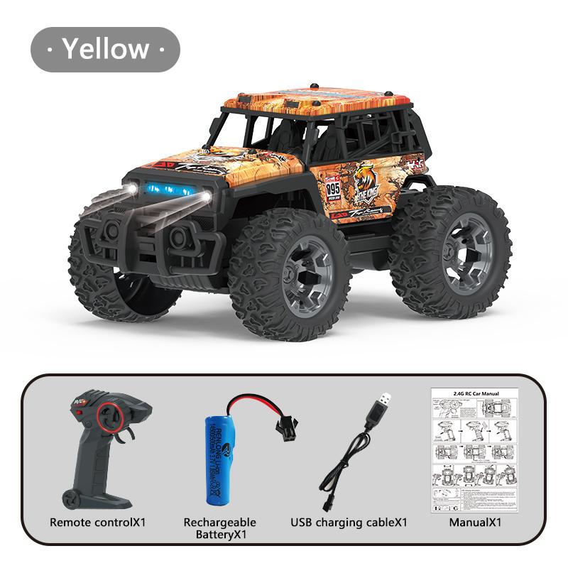 2.4G RC Car Electric Drive Off-Road Big Wheel High Speed Purple Remote Control Trucks Toys для девочек и детей