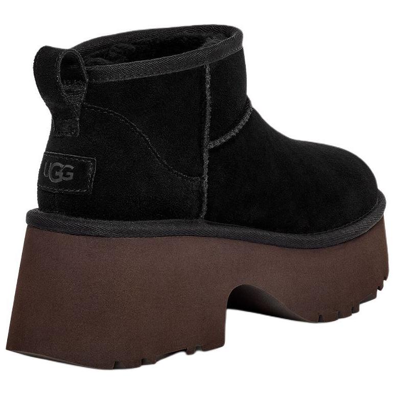 UGG Classic Ultra Mini New Heights Boot Black (Womens) Women Sneakers 1158311-BLK