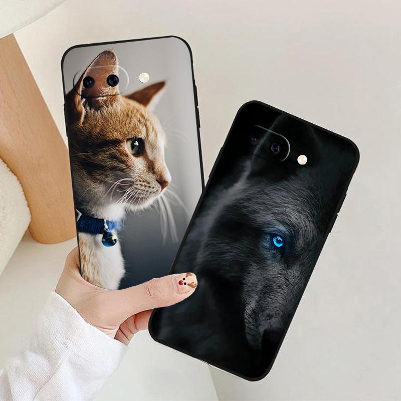 For Google Pixel 9a Case Black Silicon Soft TPU Phone Cases for Google Pixel 9a 9 A Protective Back Shells Coque Pixel9A Fundas