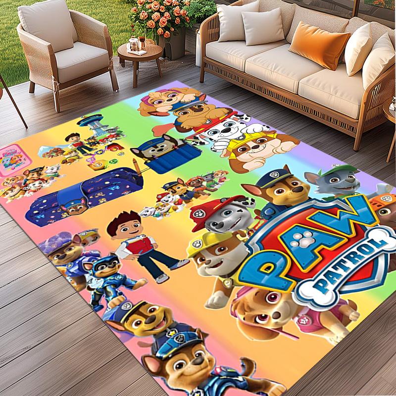 PAW Patrol Print Rug, Washable Floor Carpet, For Entryway Dorm Laundry Room Office Study, Home Decor Birthday Christmas Gift