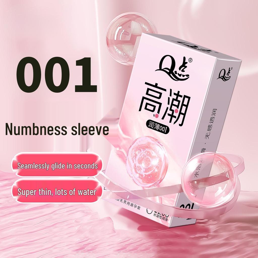 Q Point 369 Large Particle Thickened Desensitizing Condoms - Long-Lasting Delay for Men’s Safety by John Super Bird