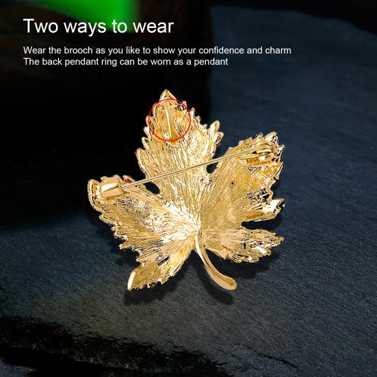 Элегантная брошь, значок с защитой от пота и подвесным кольцом, подходящая к одежде