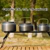 Outdoor Light Weight Aluminum Alloy Kettle AntiScalding Handle Camping Coffee Kettle Portable TeaPot Picnic Teakettle