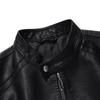 Men's Black Leather Jacket Motorcycle Jacket Fashion New Slim Casual Men's Leather Jacket Motorcycle Jacket